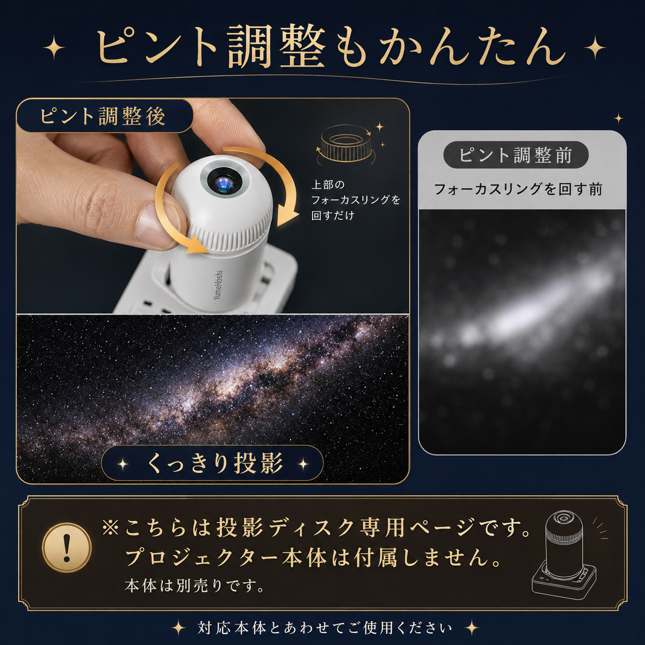 YumeHoshi™ 追加投影ディスクセット