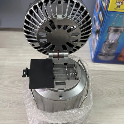 Camping Fan Portable Rechargeable Foldable Hangable Power Bank Lamp Handheld Lantern With Solar Charging