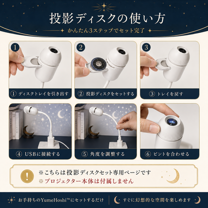 YumeHoshi™ 追加投影ディスクセット